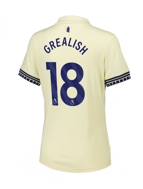 Everton Jack Grealish #18 Replika Borta Kläder Dam 2025-26 Kortärmad Everton Jack Grealish #18 Replika Borta Kläder Dam 2025-26 Kortärmad
